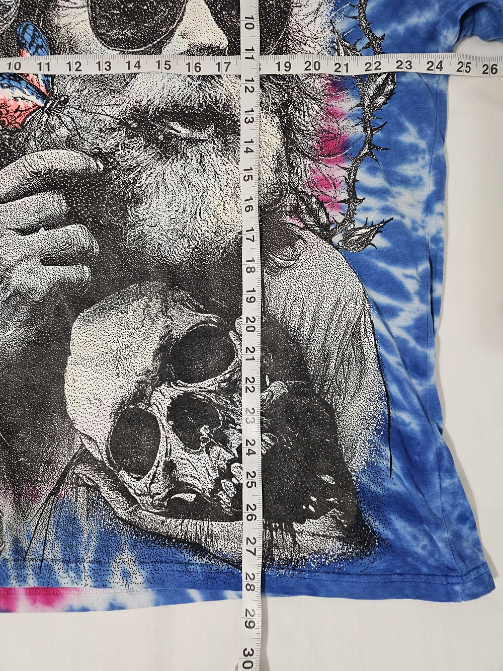 BackStock Co Grateful Dead Jerry Garcia Tie Dye Graphic T-Shirt 2X Blue Skull - Picture 9 of 9